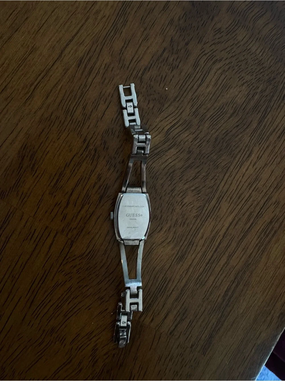 Guess Silver Women's Crystal Accent Bracelet Watch